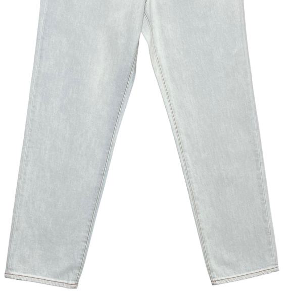 Something Navy Embroidered Straight Leg Jeans Sz 8 Light Wash Crop High Rise - Picture 4 of 12